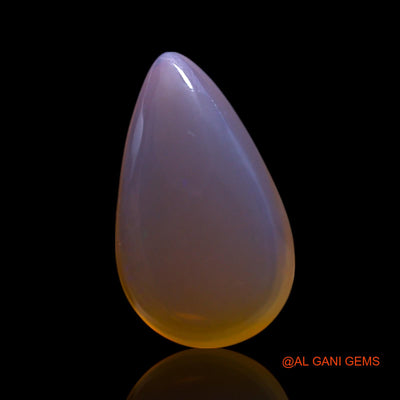 Natural Fire Opal Gemstone 3.00 Cts Loose Pear Cabochon From Australia 14x8x5 mm AG-477