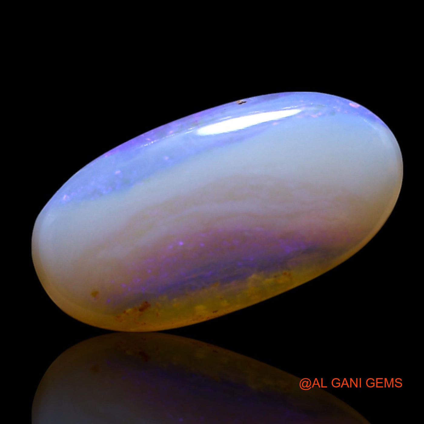 2.00 Cts Natural Australian Fire Opal Loose Gemstone Oval Cabochon 14x7x3 mm AG-478