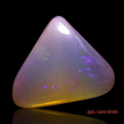 Natural Untreated Fire Opal Loose Gemstone Trillion Cabochon From Australia 3.00 Cts 12x11x4 mm AG-479