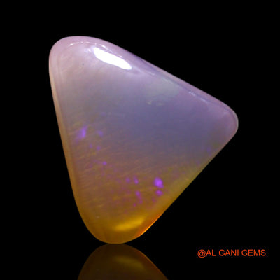 Natural Untreated Fire Opal Loose Gemstone Trillion Cabochon From Australia 3.00 Cts 12x11x4 mm AG-479