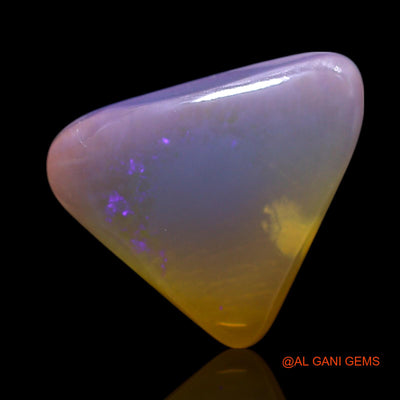 Natural Untreated Fire Opal Loose Gemstone Trillion Cabochon From Australia 3.00 Cts 12x11x4 mm AG-479