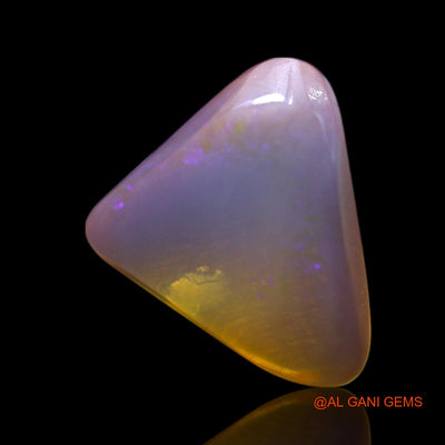 Natural Untreated Fire Opal Loose Gemstone Trillion Cabochon From Australia 3.00 Cts 12x11x4 mm AG-479