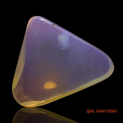 Natural Untreated Fire Opal Loose Gemstone Trillion Cabochon From Australia 3.00 Cts 12x11x4 mm AG-479
