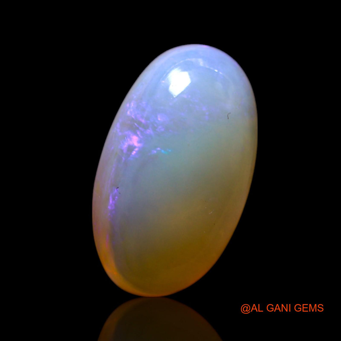Natural Fire Opal Gemstone 2.00 Cts Loose Oval Cabochon From Australia 12x7x4 mm AG-47