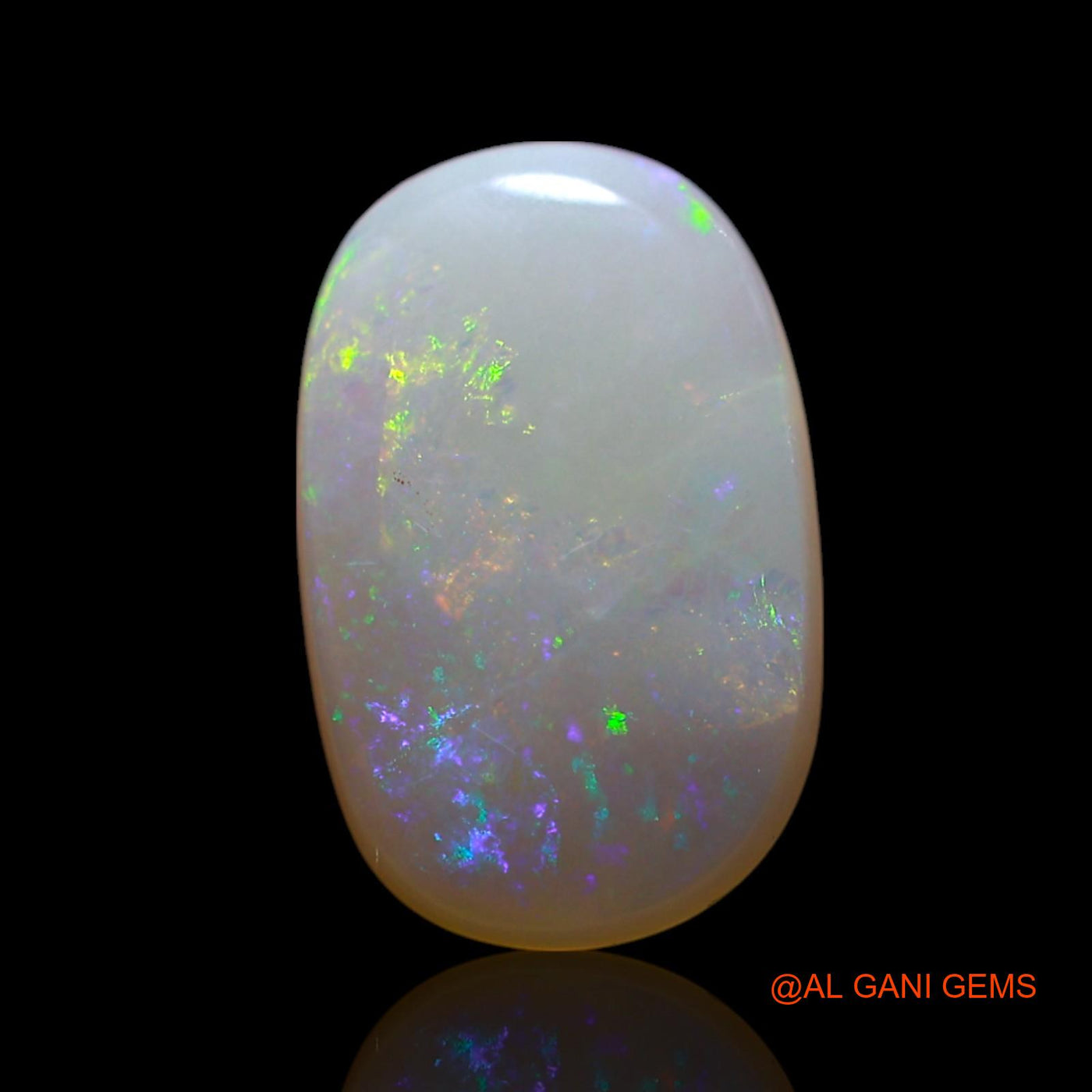 Natural Fire Opal Gemstone 2.00 Cts Loose Oval Cabochon From Australia 13x8x3 mm AG-482
