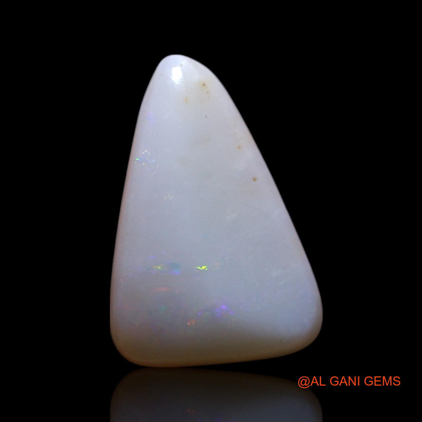Natural Untreated Fire Opal Loose Gemstone Trillion Cabochon From Australia 2.00 Cts 13x8x4 mm AG-483