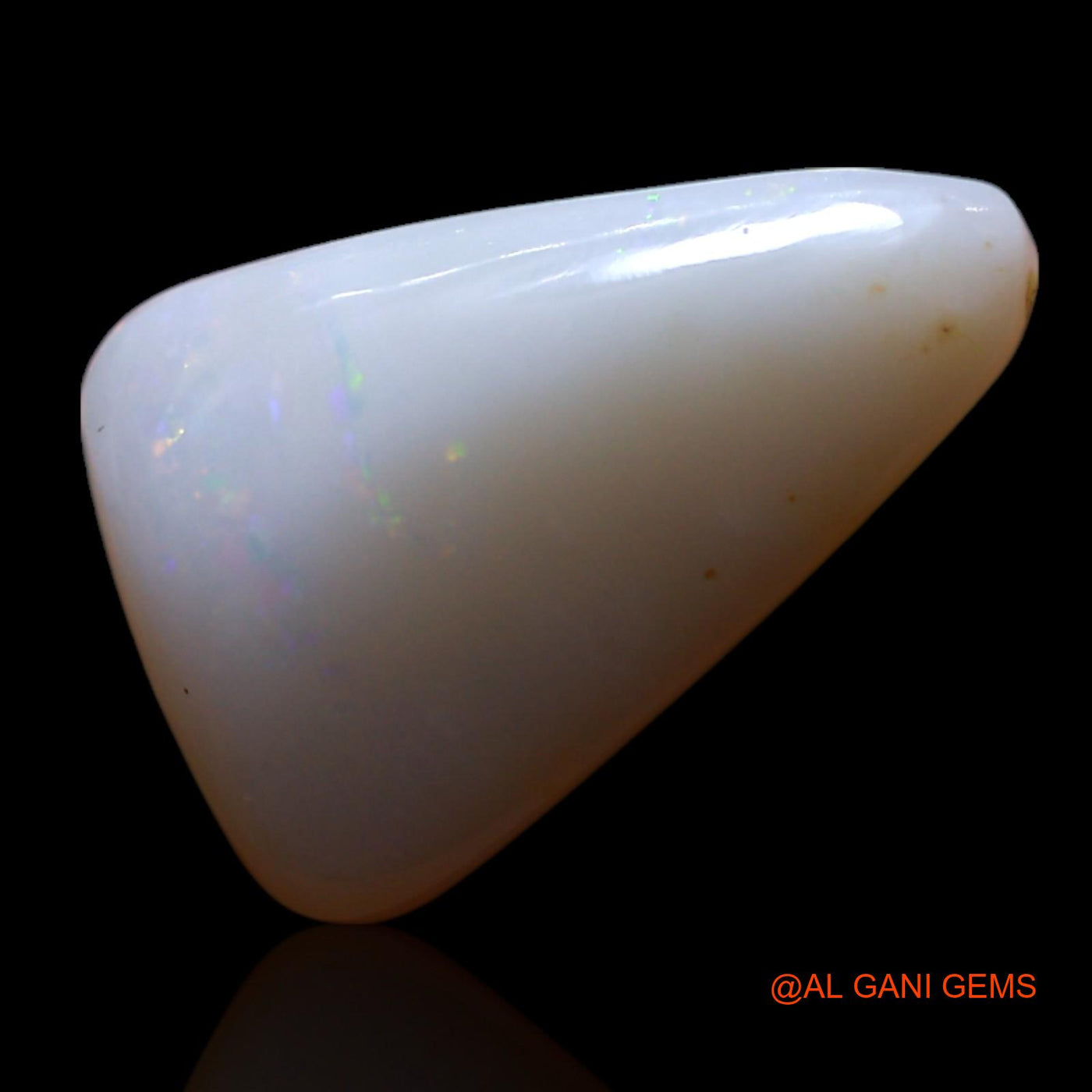 Natural Untreated Fire Opal Loose Gemstone Trillion Cabochon From Australia 2.00 Cts 13x8x4 mm AG-483