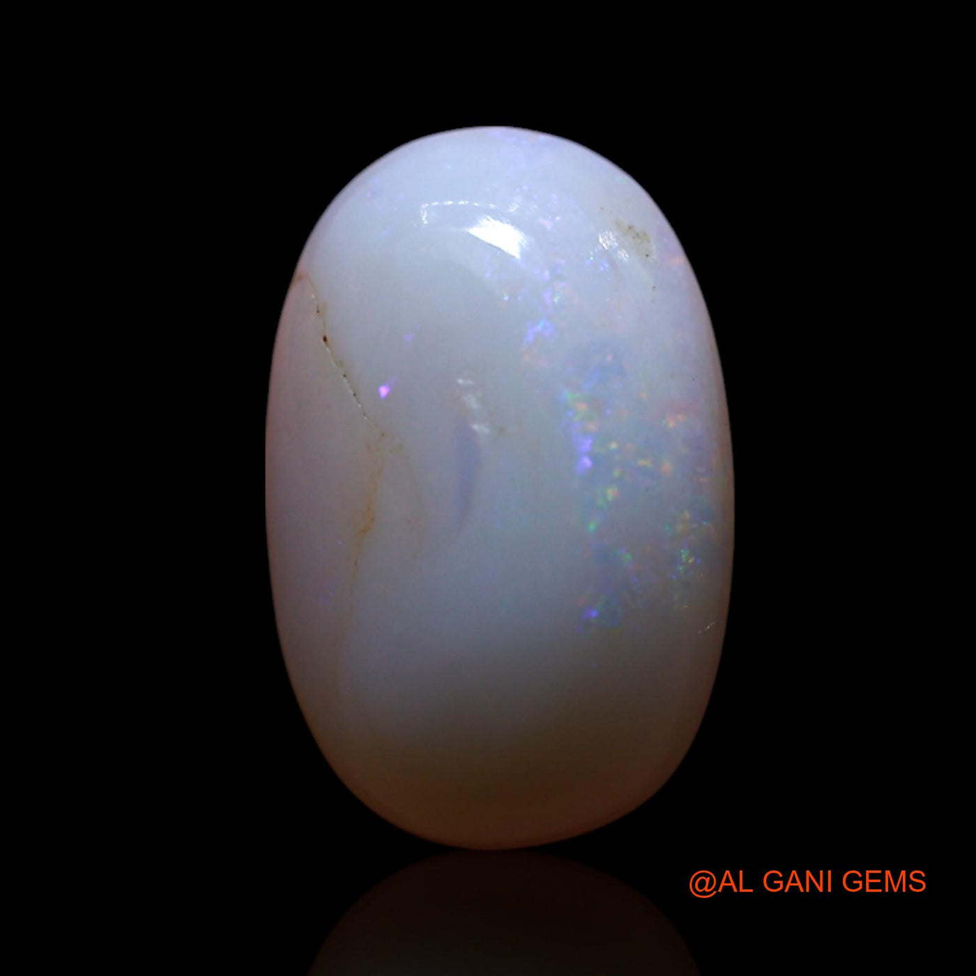 Natural Fire Opal Gemstone 2.00 Cts Loose Oval Cabochon From Australia 12x8x4 mm AG-484