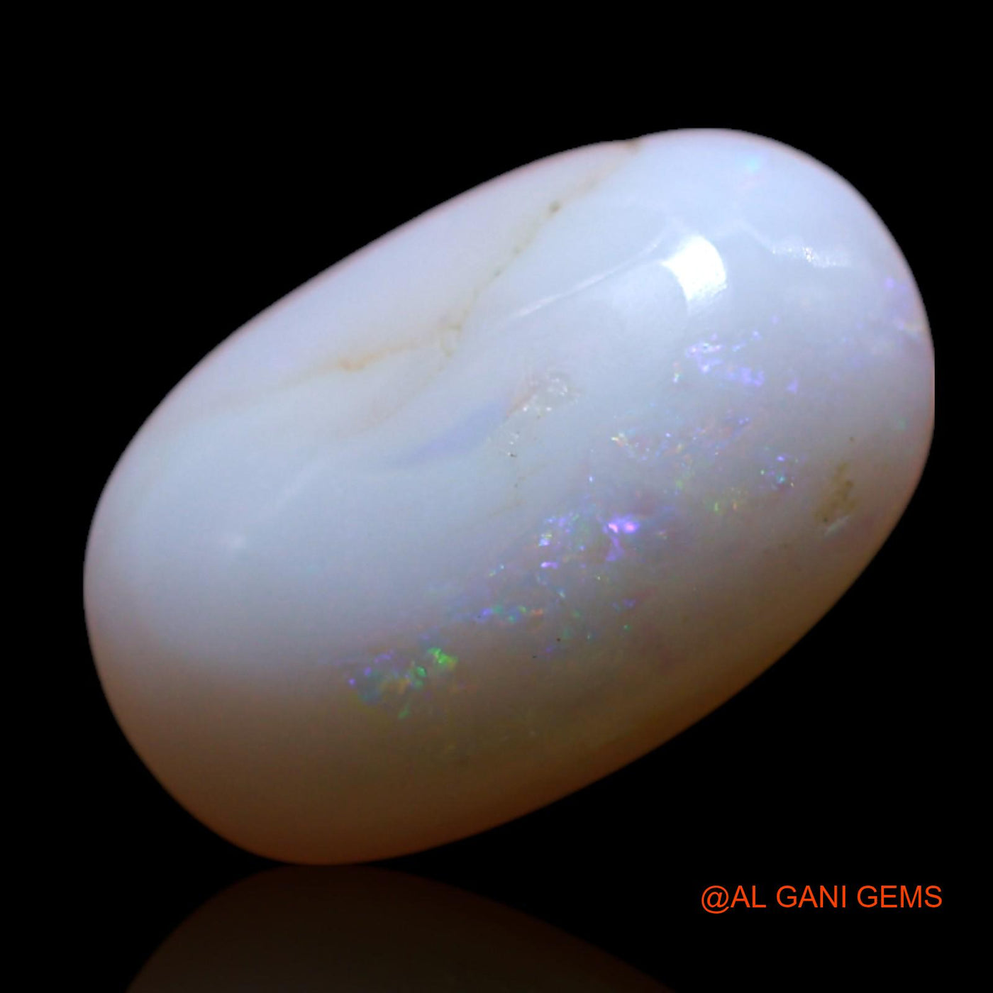 Natural Fire Opal Gemstone 2.00 Cts Loose Oval Cabochon From Australia 12x8x4 mm AG-484