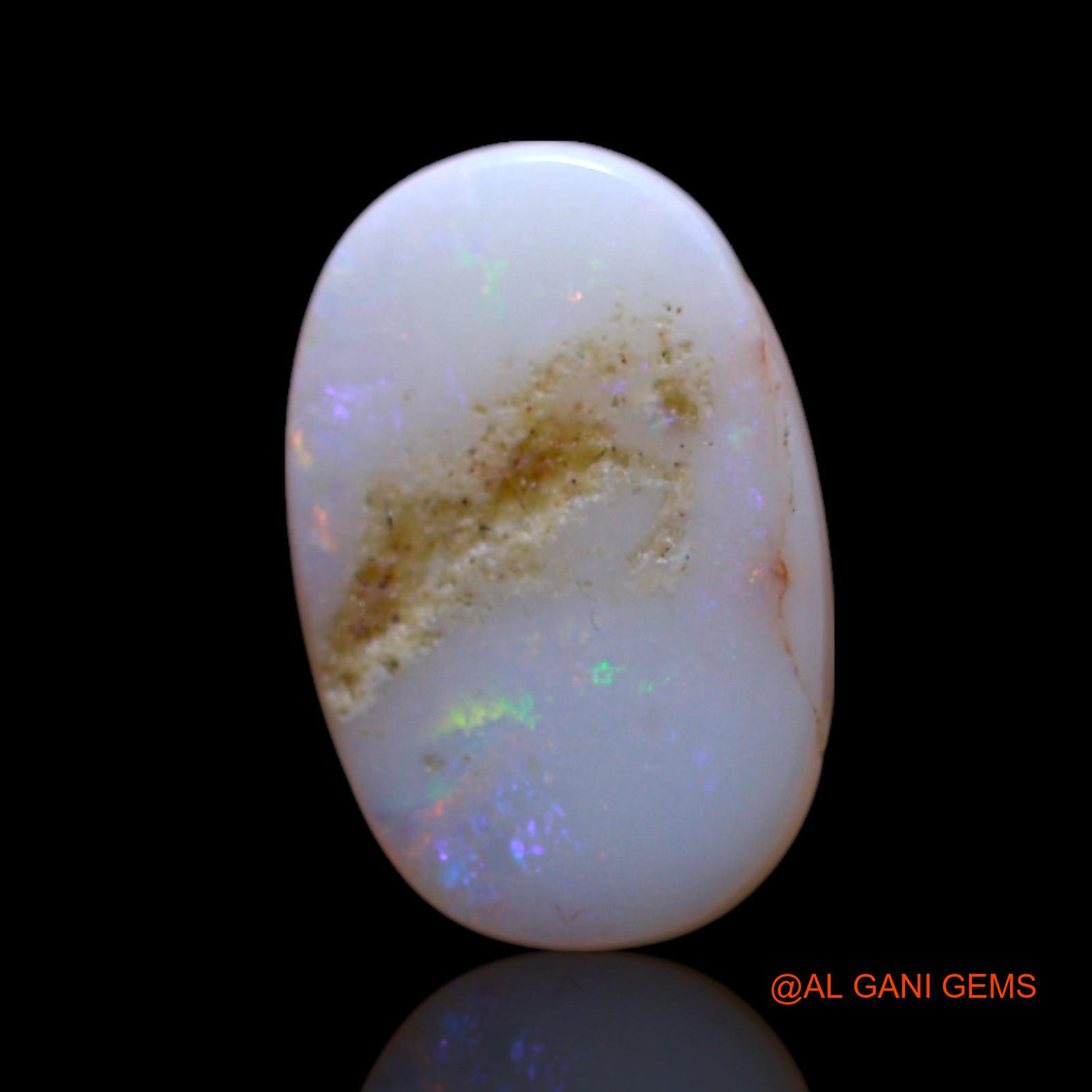 Natural Fire Opal Gemstone 2.00 Cts Loose Oval Cabochon From Australia 12x8x4 mm AG-484