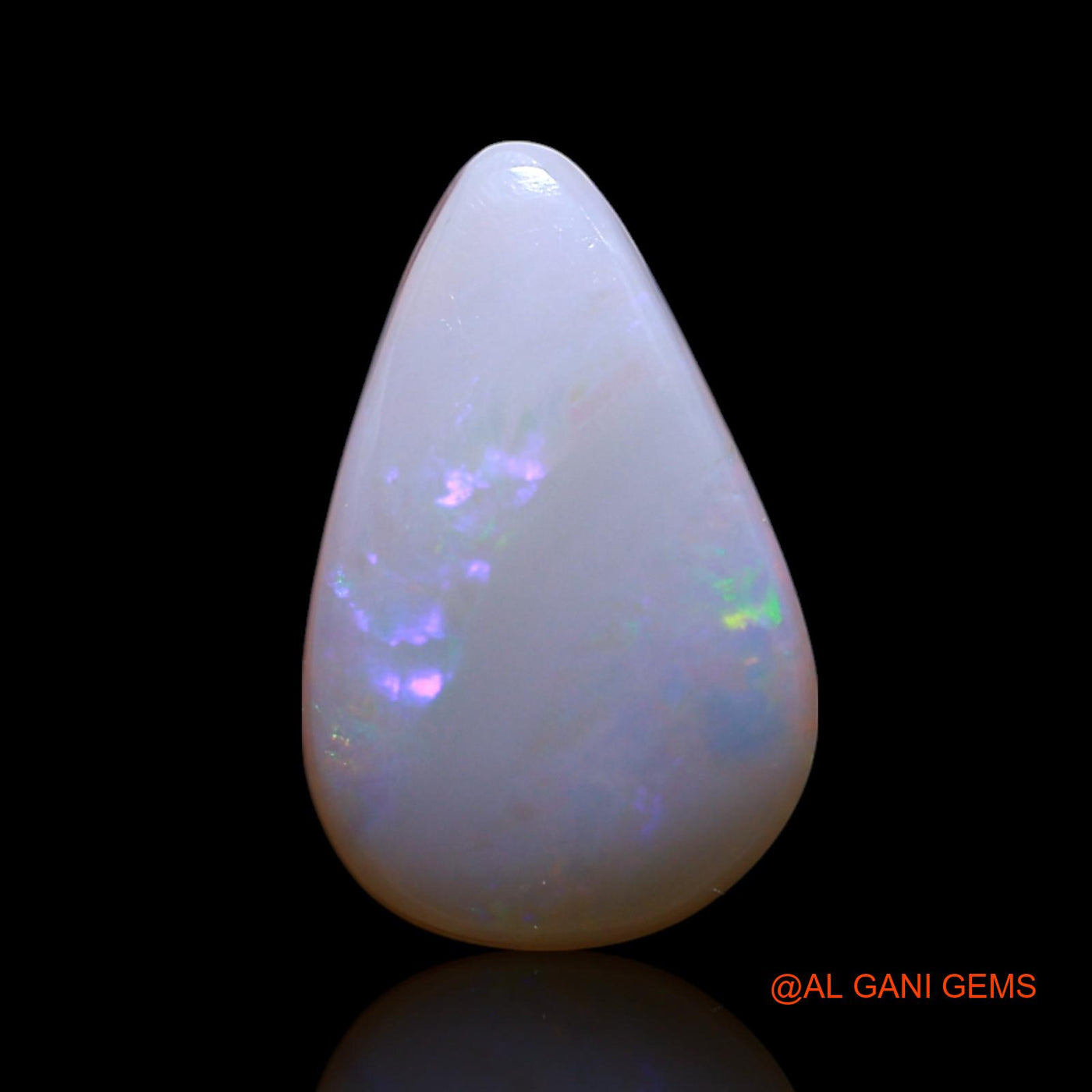 Natural Fire Opal Gemstone 2.00 Cts Loose Pear Cabochon From Australia 13x8x3 mm AG-485
