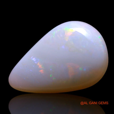 Natural Fire Opal Gemstone 2.00 Cts Loose Pear Cabochon From Australia 13x8x3 mm AG-485