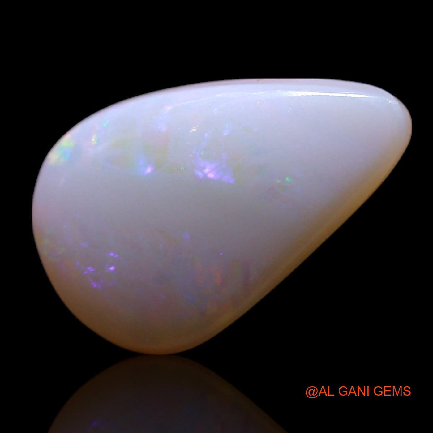 Natural Fire Opal Gemstone 2.00 Cts Loose Pear Cabochon From Australia 13x8x3 mm AG-485