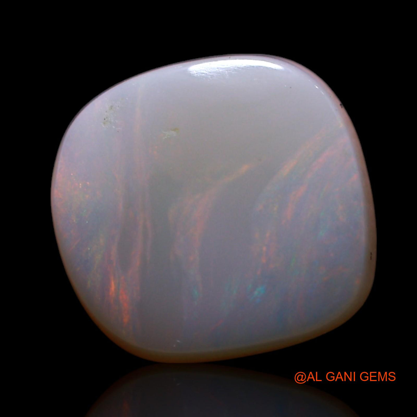 3.00 Cts Natural Australian Fire Opal Loose Gemstone Fancy Cabochon 10x10x3 mm AG-487