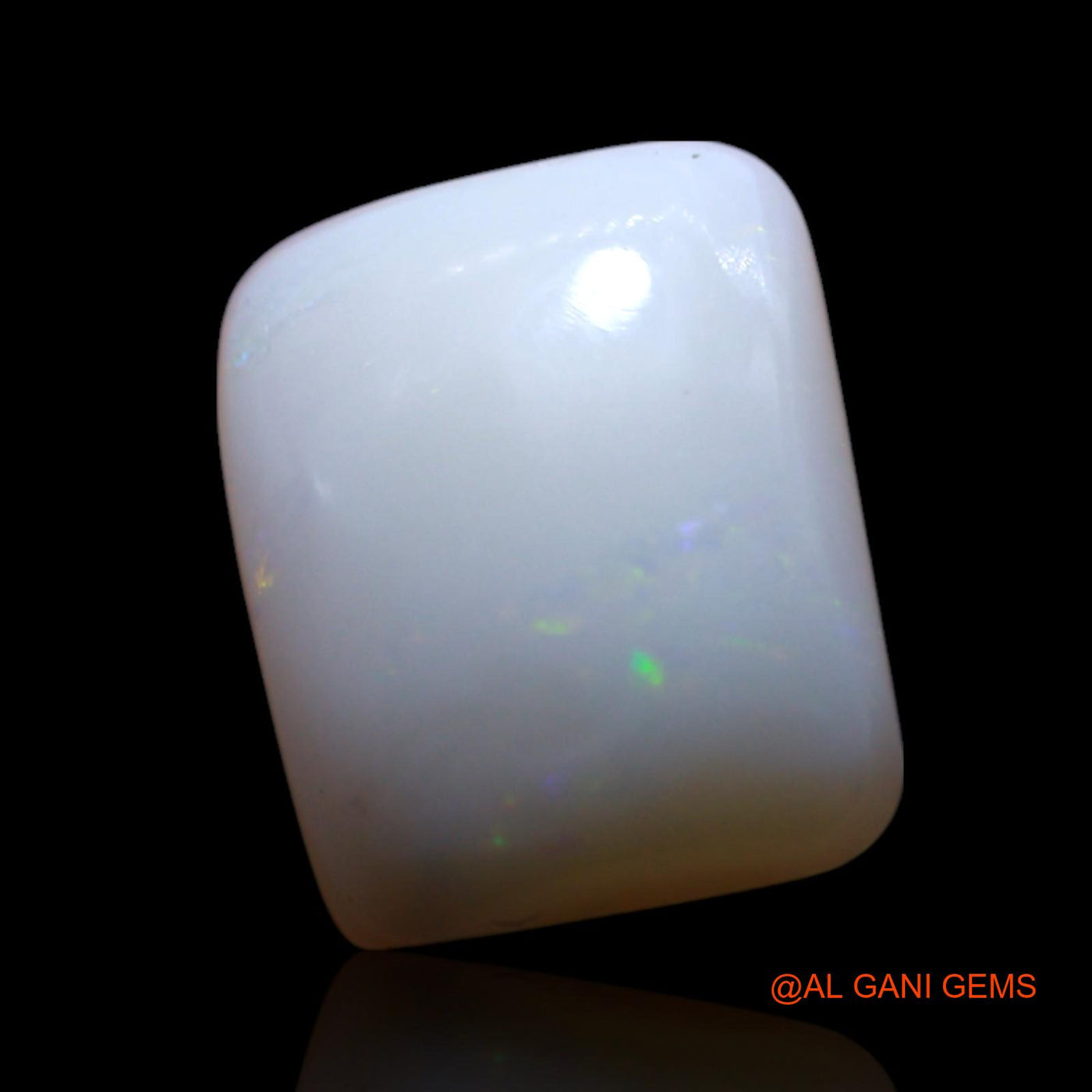 3.00 Cts Unheated Australian Fire Opal Loose Gemstone Square Cabochon Natural 10x8x4 mm AG-489