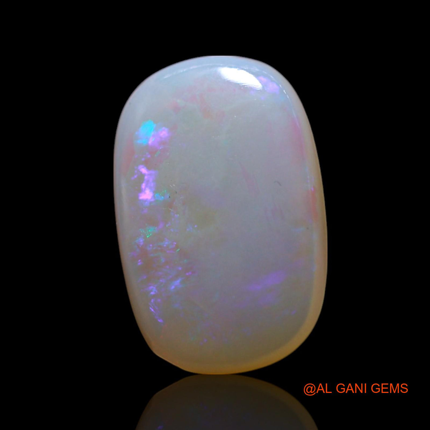 Natural Untreated Fire Opal Loose Gemstone Oval Cabochon From Australia 2.00 Cts 12x8x2 mm AG-48