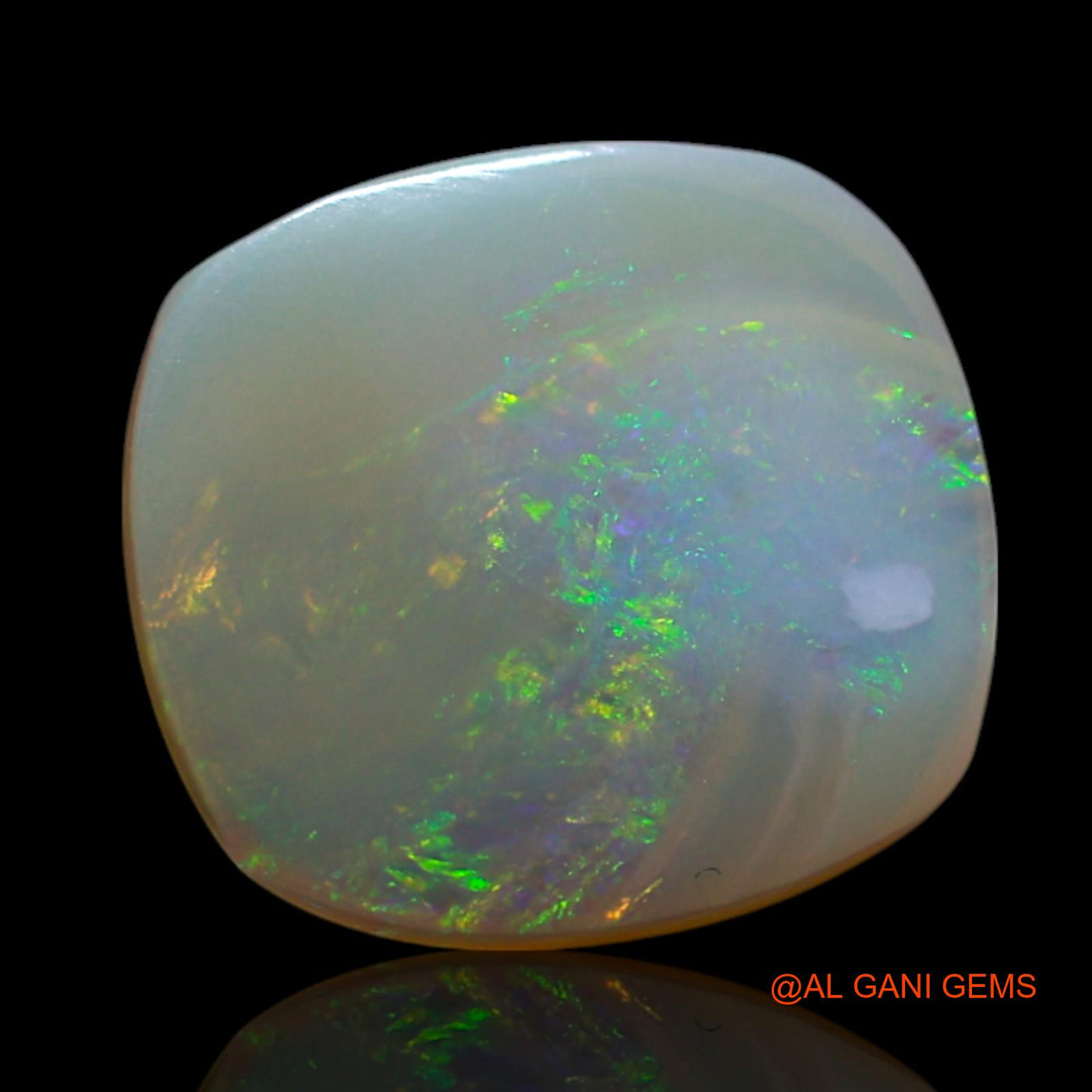 2.00 Cts Natural Australian Fire Opal Oval Cabochon Loose Gemstone For Jewelry 10x10x3 mm AG-490