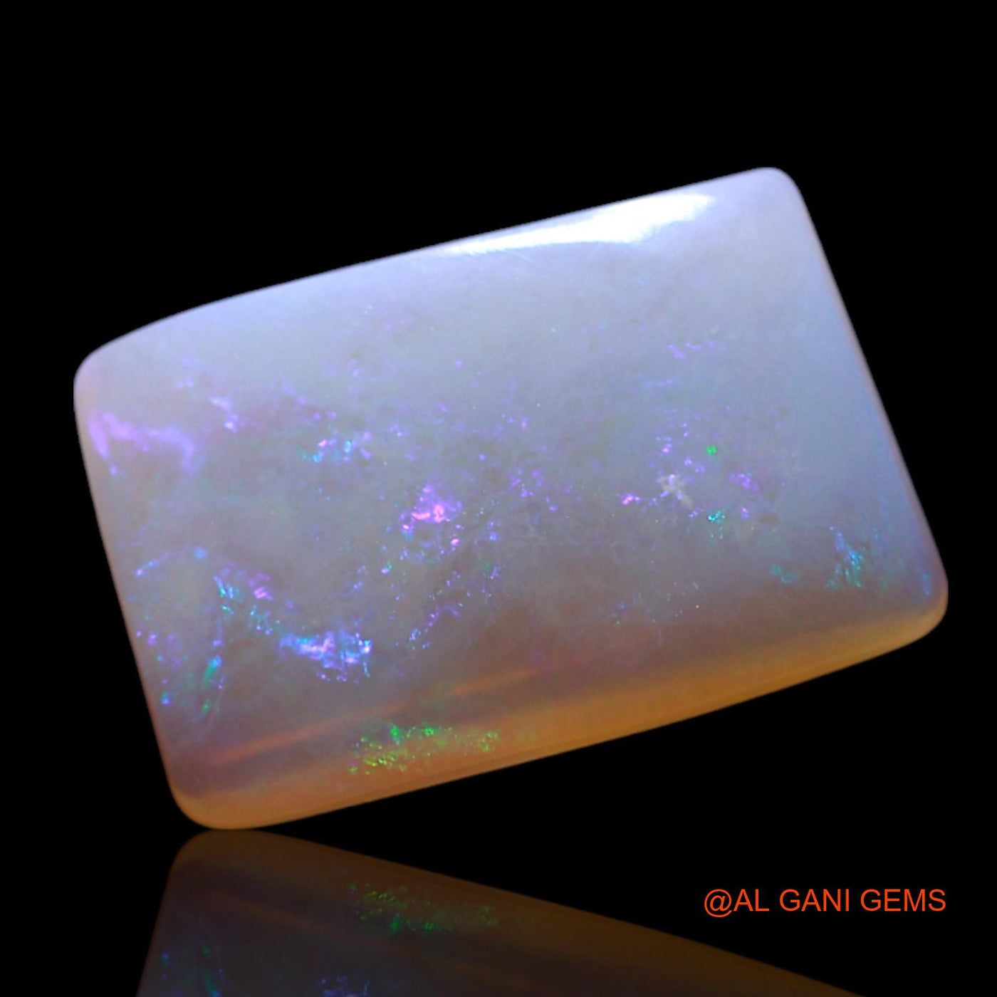 1.90 Cts Natural Australian Fire Opal Square Cabochon Loose Gemstone For Jewelry 12x8x2 mm AG-492
