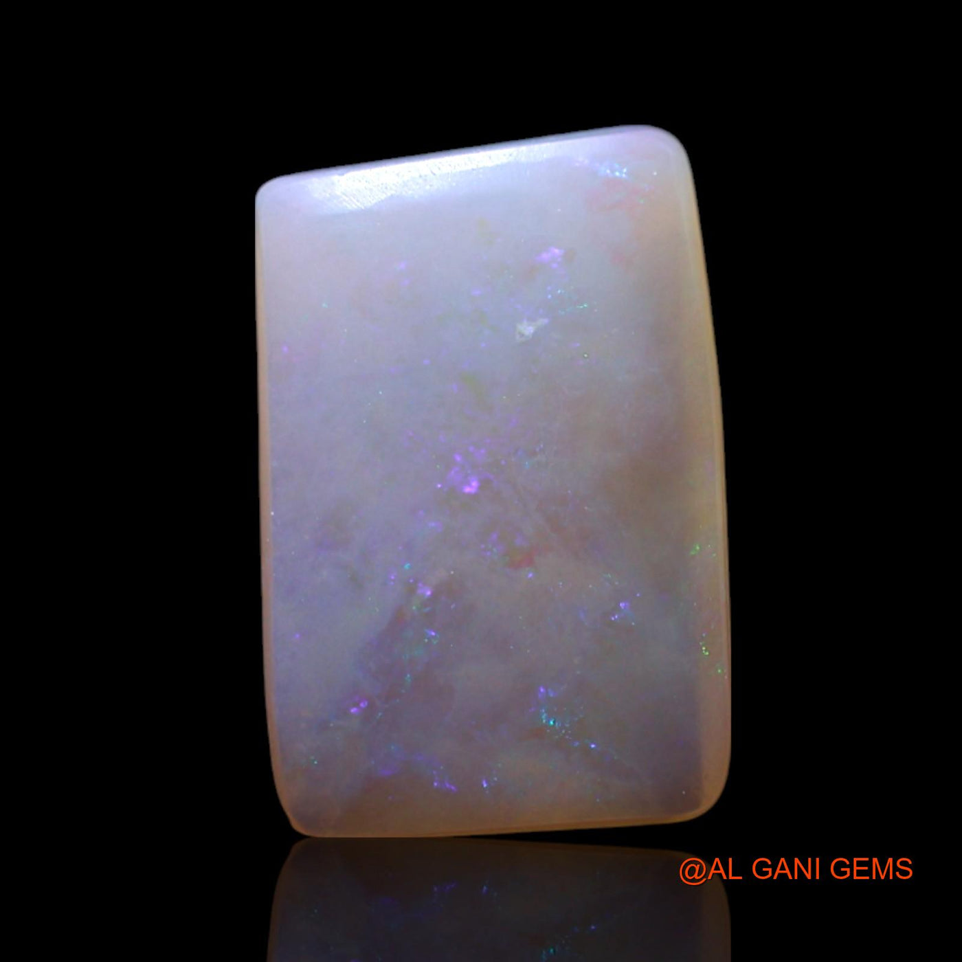 1.90 Cts Natural Australian Fire Opal Square Cabochon Loose Gemstone For Jewelry 12x8x2 mm AG-492
