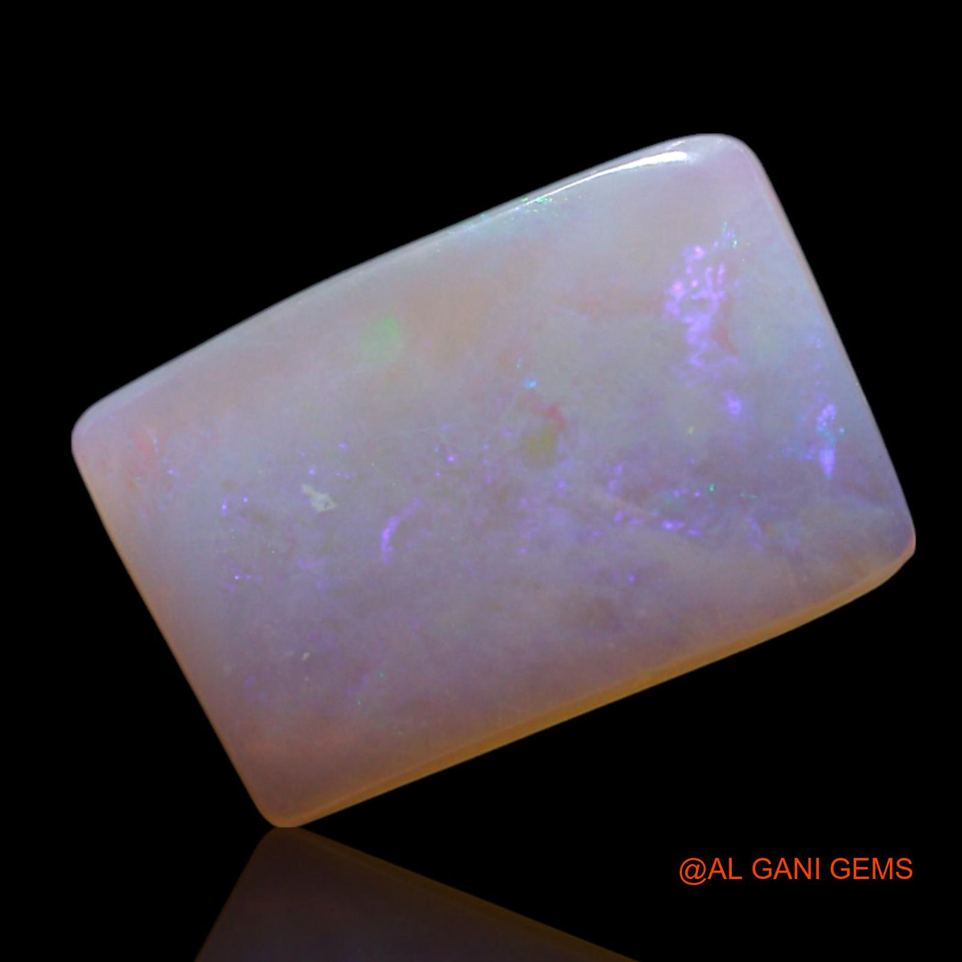 1.90 Cts Natural Australian Fire Opal Square Cabochon Loose Gemstone For Jewelry 12x8x2 mm AG-492