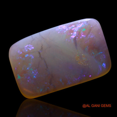 1.00 Cts Natural Australian Fire Opal Loose Gemstone Square Cabochon 12x8x2 mm AG-494