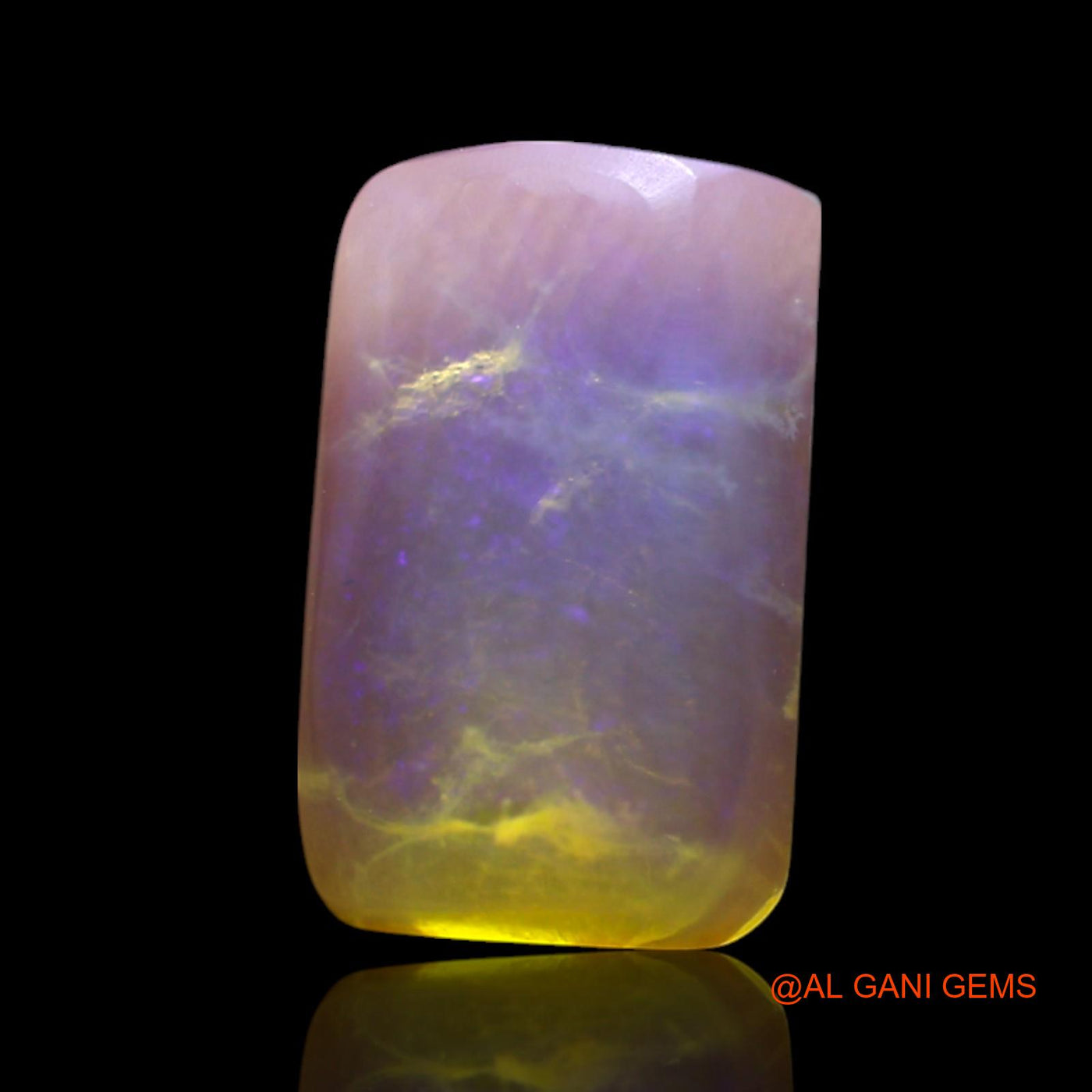 2.00 Cts Natural Australian Fire Opal Loose Gemstone Square Cabochon 11x7x3 mm AG-496