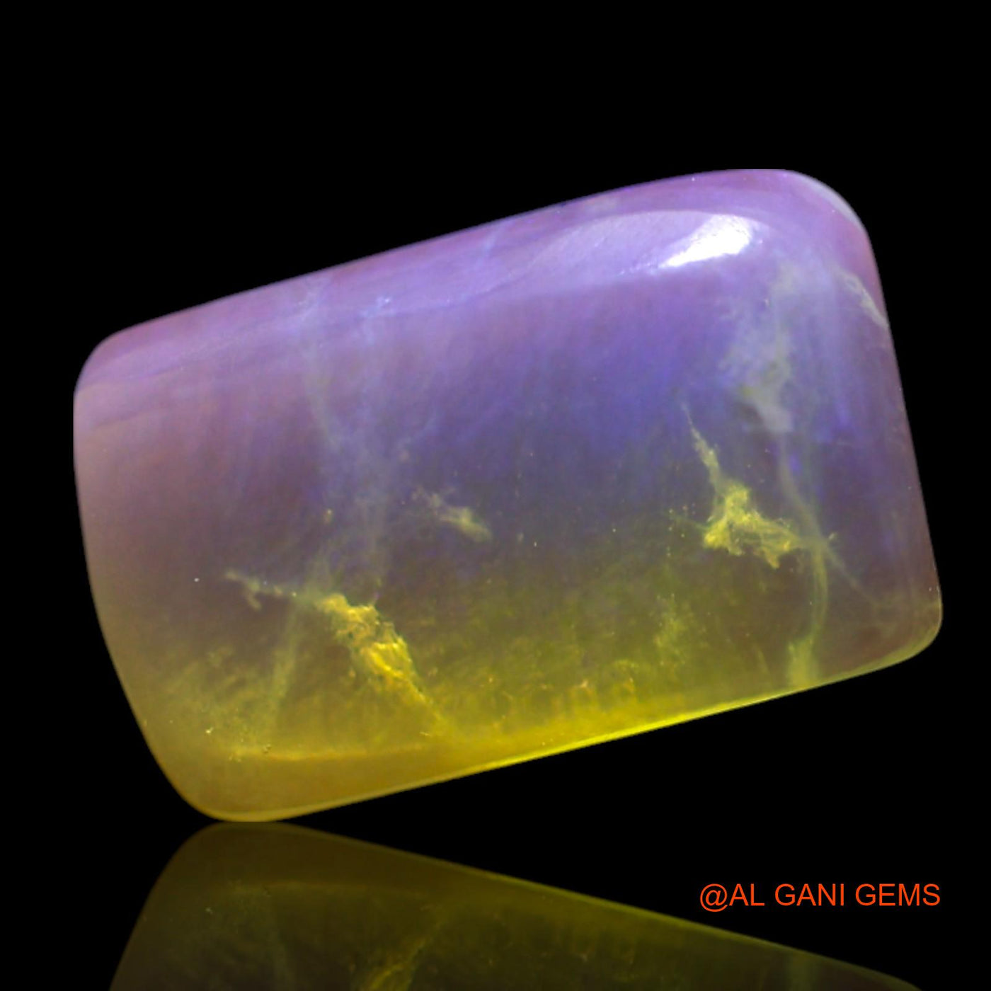 2.00 Cts Natural Australian Fire Opal Loose Gemstone Square Cabochon 11x7x3 mm AG-496