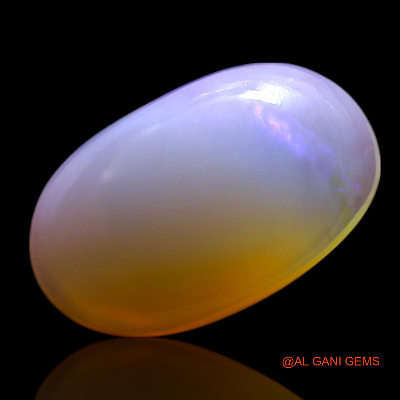 3.00 Cts Unheated Australian Fire Opal Loose Gemstone Oval Cabochon Natural 13x8x4 mm AG-497
