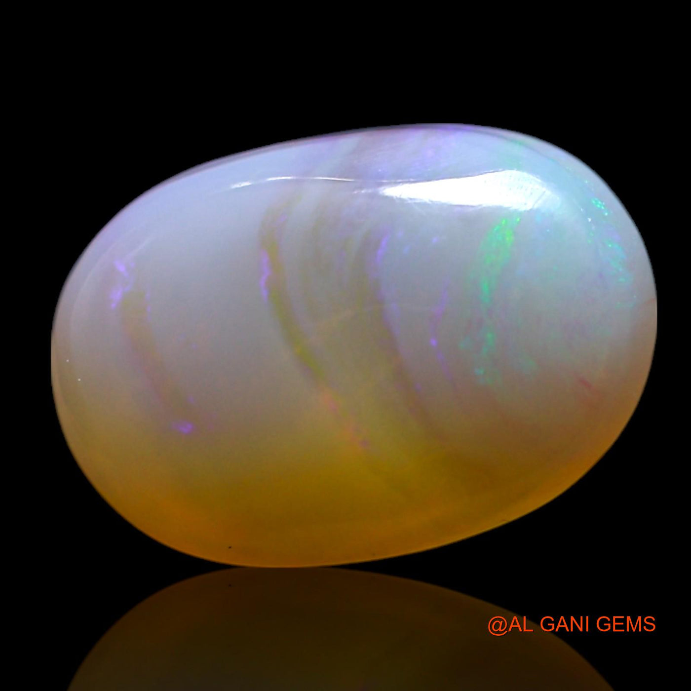 2.00 Cts Natural Australian Fire Opal Oval Cabochon Loose Gemstone For Jewelry 12x8x4 mm AG-499