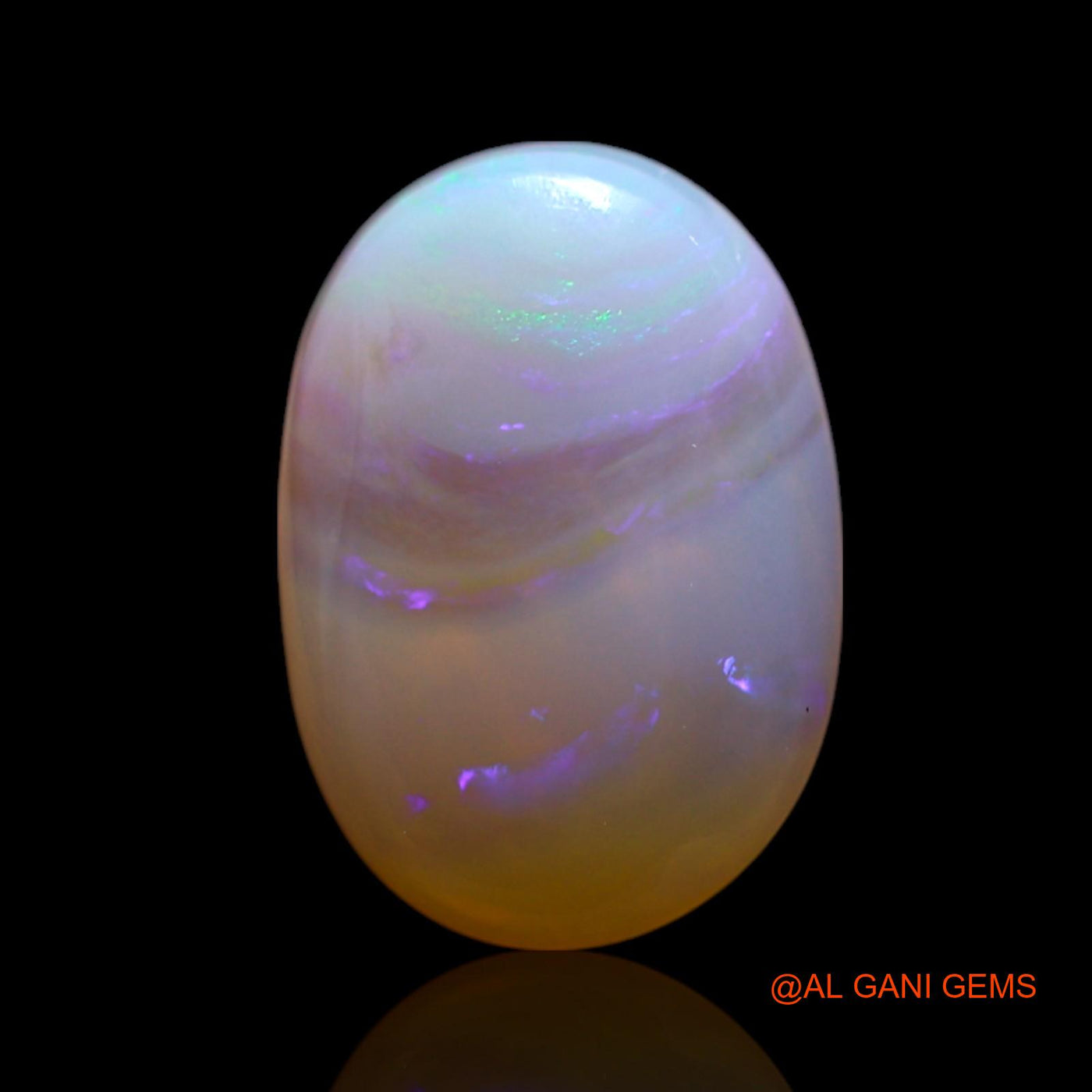 2.00 Cts Natural Australian Fire Opal Oval Cabochon Loose Gemstone For Jewelry 12x8x4 mm AG-499