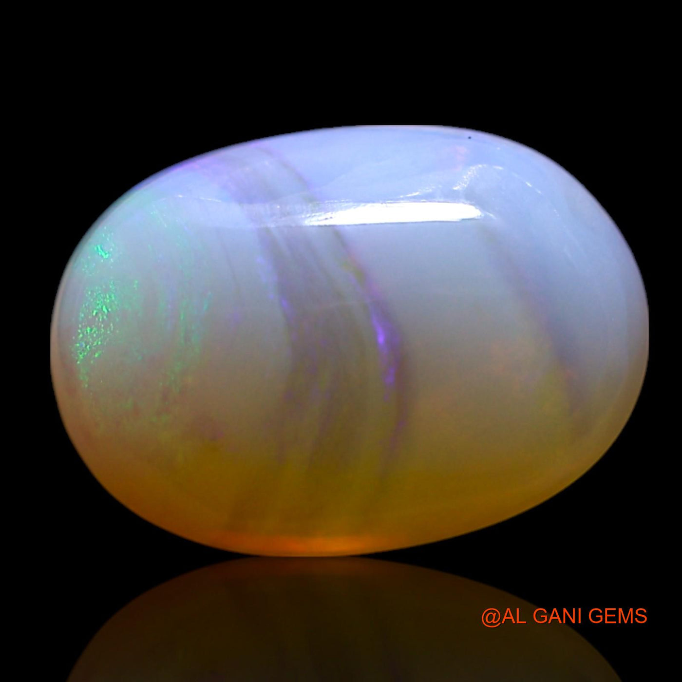 2.00 Cts Natural Australian Fire Opal Oval Cabochon Loose Gemstone For Jewelry 12x8x4 mm AG-499