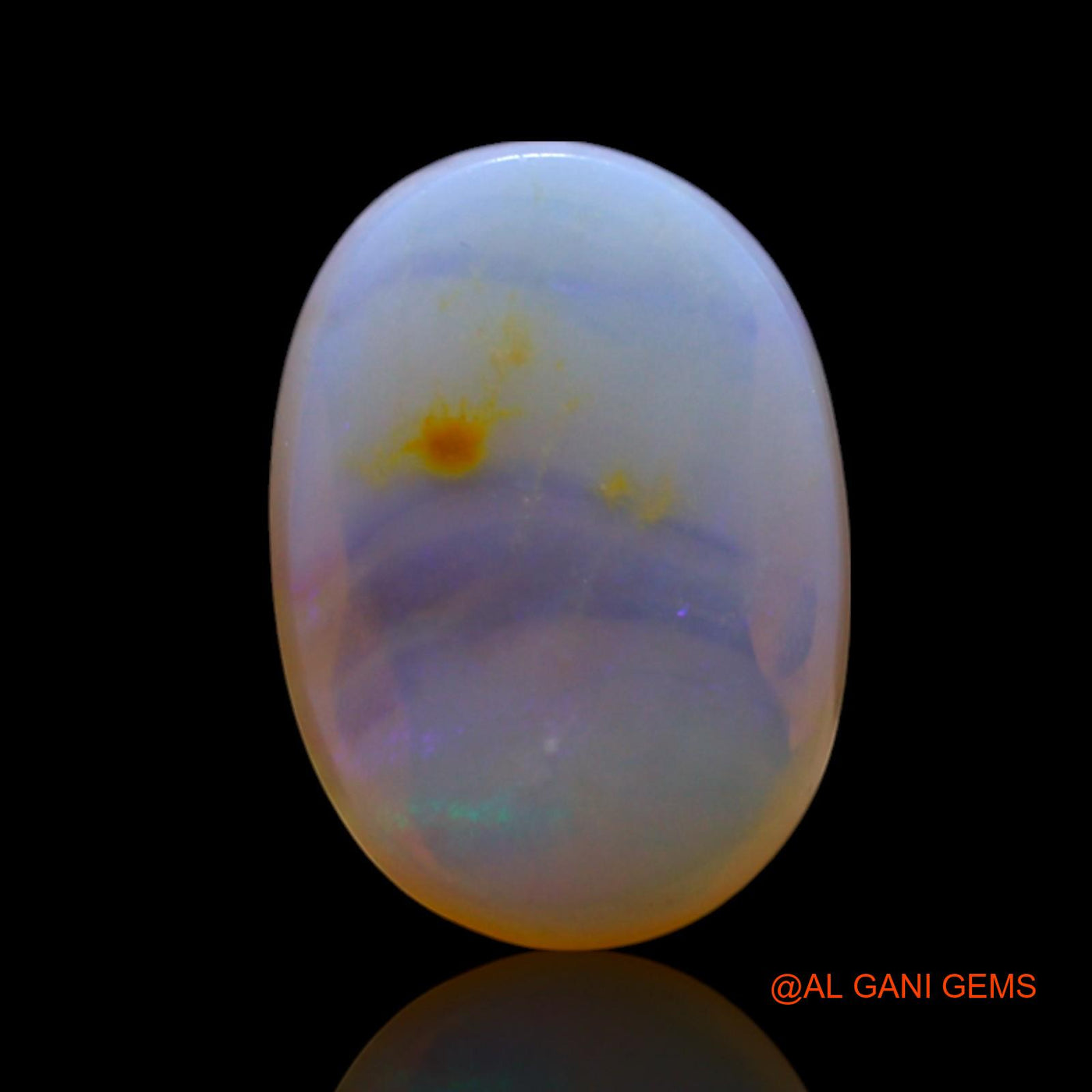 2.00 Cts Natural Australian Fire Opal Oval Cabochon Loose Gemstone For Jewelry 12x8x4 mm AG-499