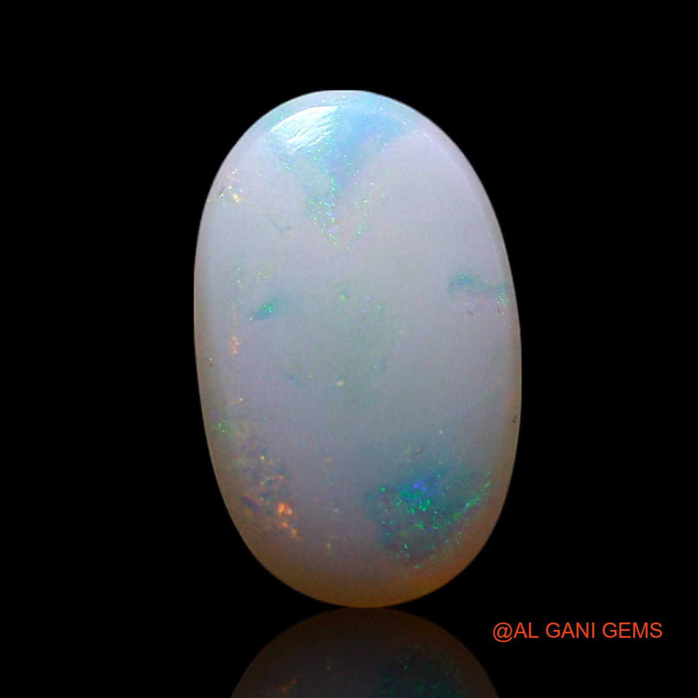 Natural Untreated Fire Opal Loose Gemstone Oval Cabochon From Australia 2.00 Cts 12x7x4 mm AG-49