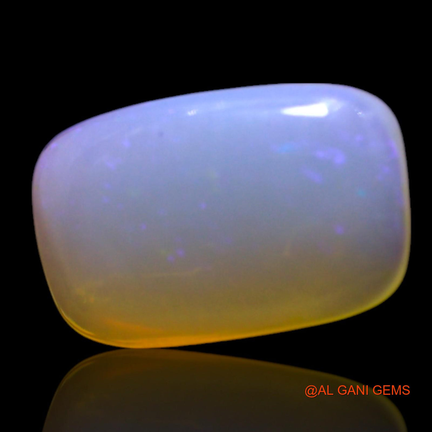 2.00 Cts Unheated Australian Fire Opal Loose Gemstone Square Cabochon Natural 12x7x3 mm AG-500