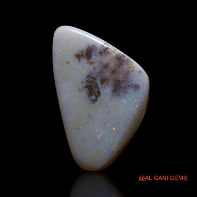 39.00 Cts Natural Australian Fire Opal Loose Gemstone Trillion Cabochon 34x21x9 mm AG-501