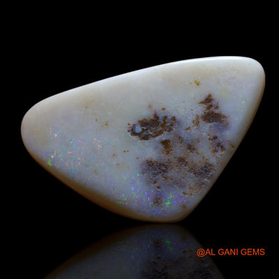 39.00 Cts Natural Australian Fire Opal Loose Gemstone Trillion Cabochon 34x21x9 mm AG-501