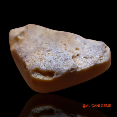 39.00 Cts Natural Australian Fire Opal Loose Gemstone Trillion Cabochon 34x21x9 mm AG-501