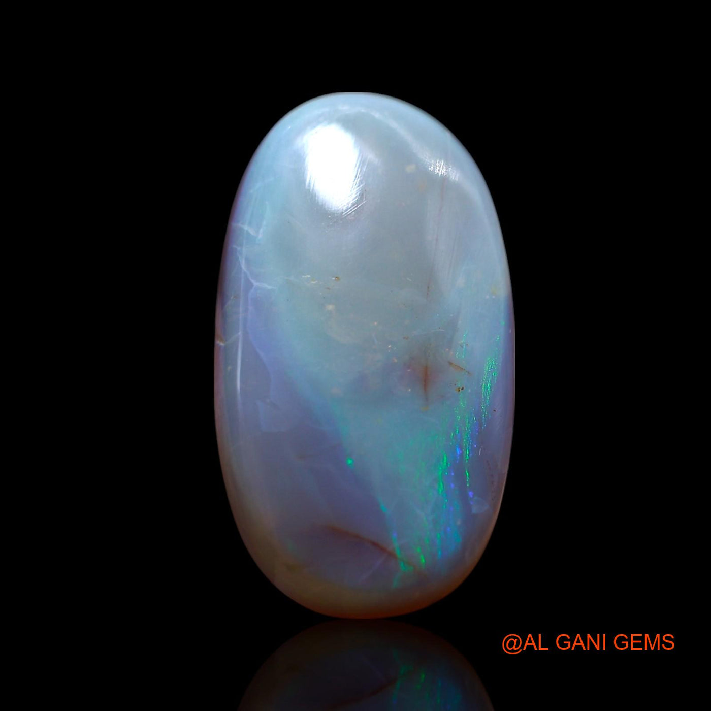 Natural Untreated Fire Opal Loose Gemstone Oval Cabochon From Australia 12.00 Cts 22x12x6 mm AG-505