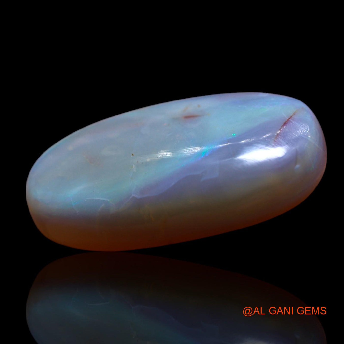 Natural Untreated Fire Opal Loose Gemstone Oval Cabochon From Australia 12.00 Cts 22x12x6 mm AG-505