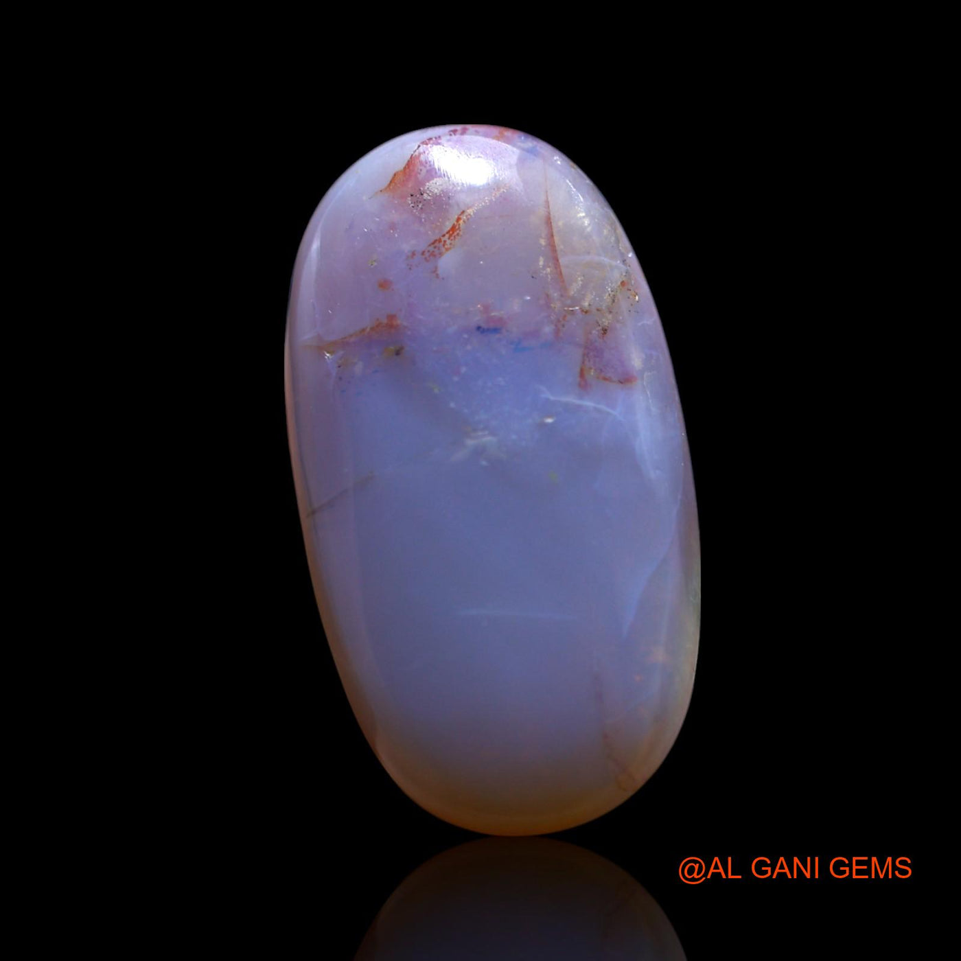Natural Untreated Fire Opal Loose Gemstone Oval Cabochon From Australia 12.00 Cts 22x12x6 mm AG-505