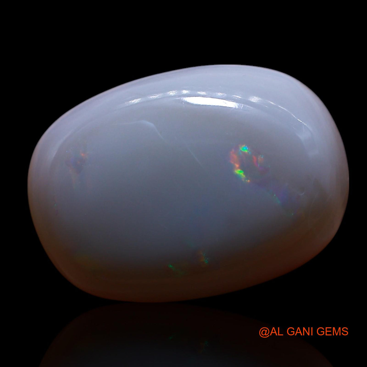 Natural Fire Opal Gemstone 14.00 Cts Loose Oval Cabochon From Australia 20x14x6 mm AG-507