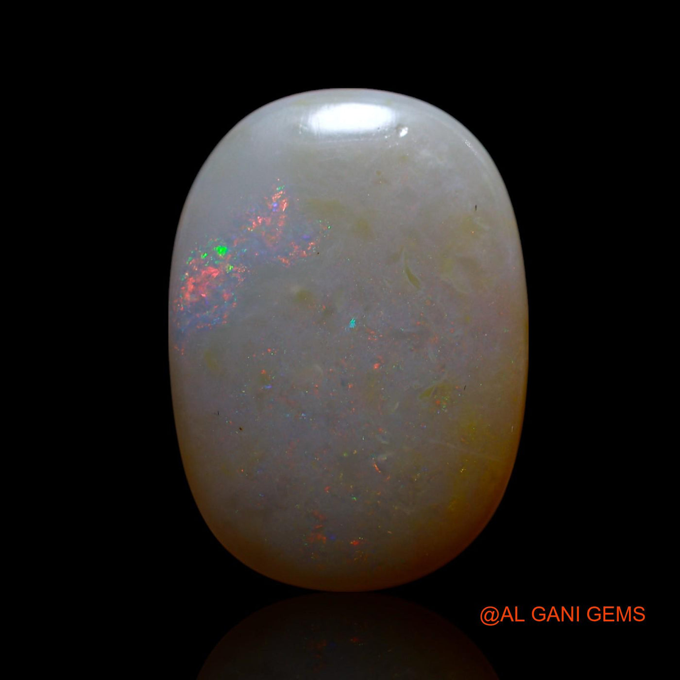 10.00 Cts Natural Australian Fire Opal Loose Gemstone Oval Cabochon 20x14x5 mm AG-515