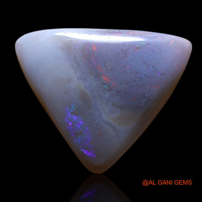 Natural Untreated Fire Opal Loose Gemstone Trillion Cabochon From Australia 6.00 Cts 16x15x4 mm AG-516