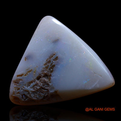 Natural Untreated Fire Opal Loose Gemstone Trillion Cabochon From Australia 6.00 Cts 16x15x4 mm AG-516