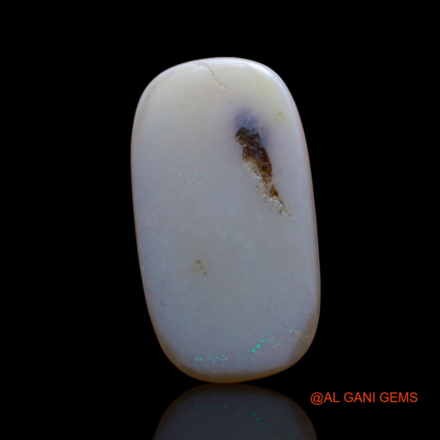 Natural Fire Opal Gemstone 5.00 Cts Loose Oval Cabochon From Australia 20x11x3 mm AG-517