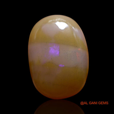 12.00 Cts Unheated Australian Fire Opal Loose Gemstone Oval Cabochon Natural 19x14x6 mm AG-518