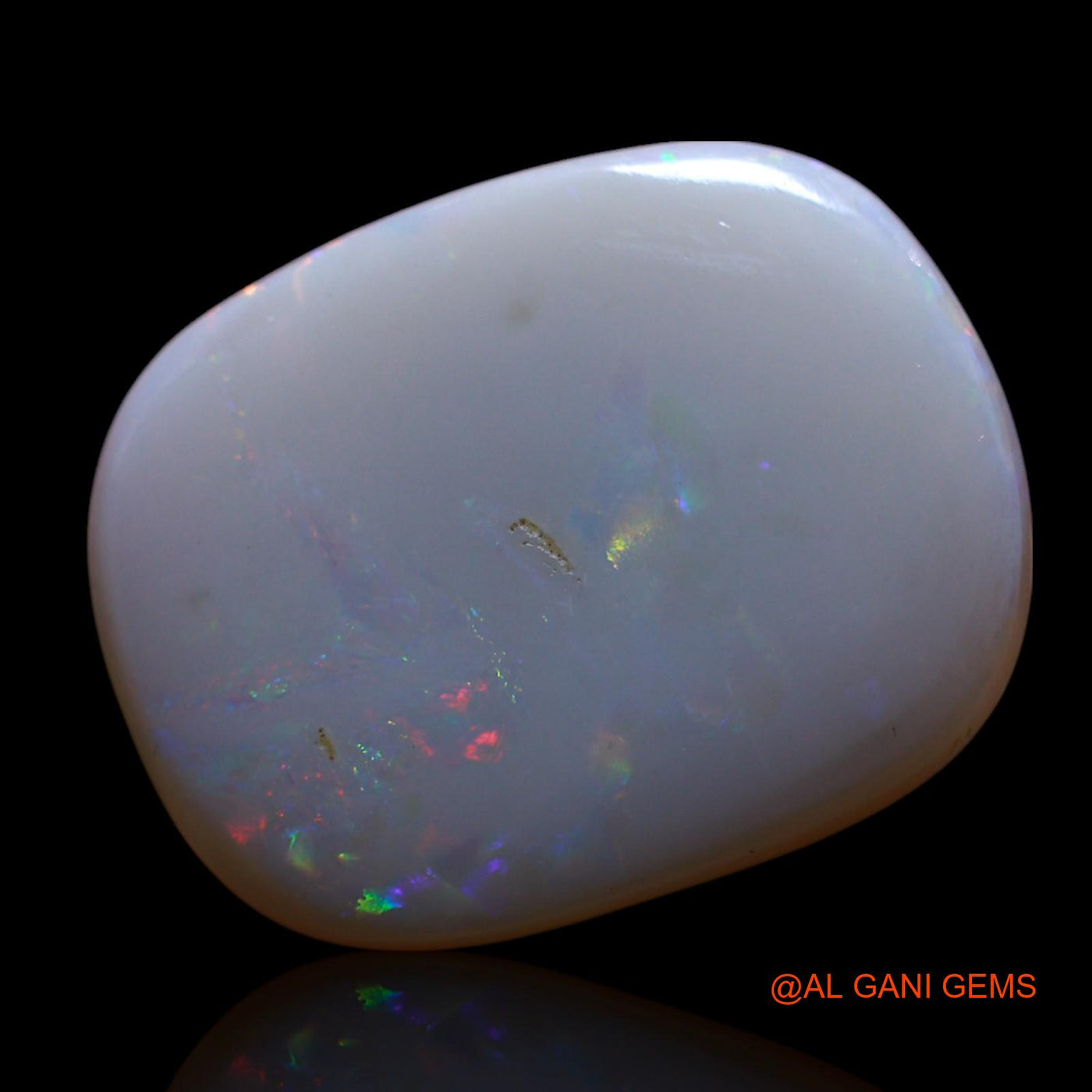 Natural Untreated Fire Opal Loose Gemstone Oval Cabochon From Australia 6.00 Cts 18x14x3 mm AG-519