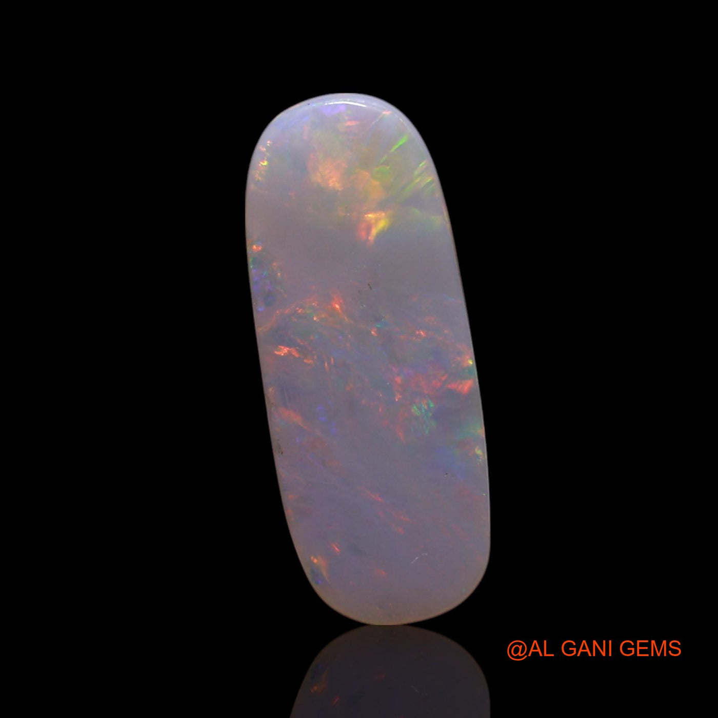 1.40 Cts Natural Australian Fire Opal Loose Gemstone Oval Cabochon 14x5x2 mm AG-51