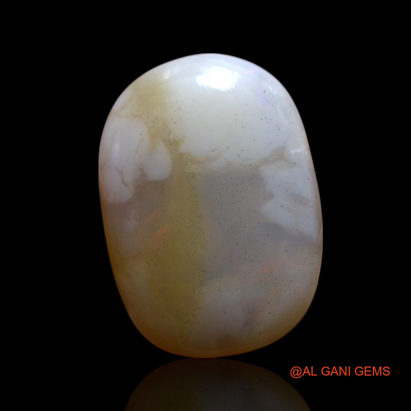 Natural Untreated Fire Opal Loose Gemstone Oval Cabochon From Australia 10.00 Cts 18x13x6 mm AG-521