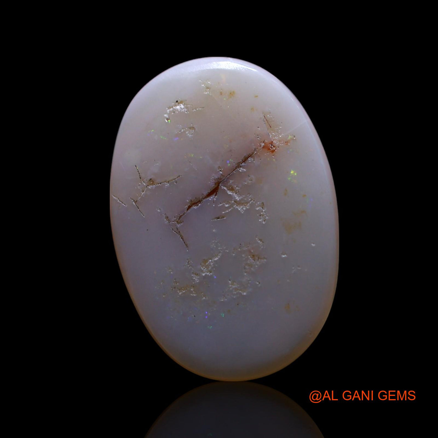 6.00 Cts Natural Australian Fire Opal Loose Gemstone Oval Cabochon 20x14x3 mm AG-523